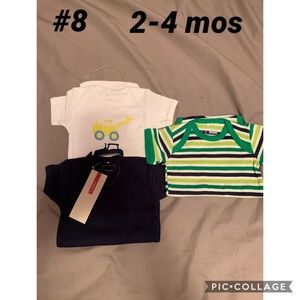 New Baby Boy Onesies 3 pack